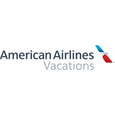 The american airlines vacations logo is on a white background.
