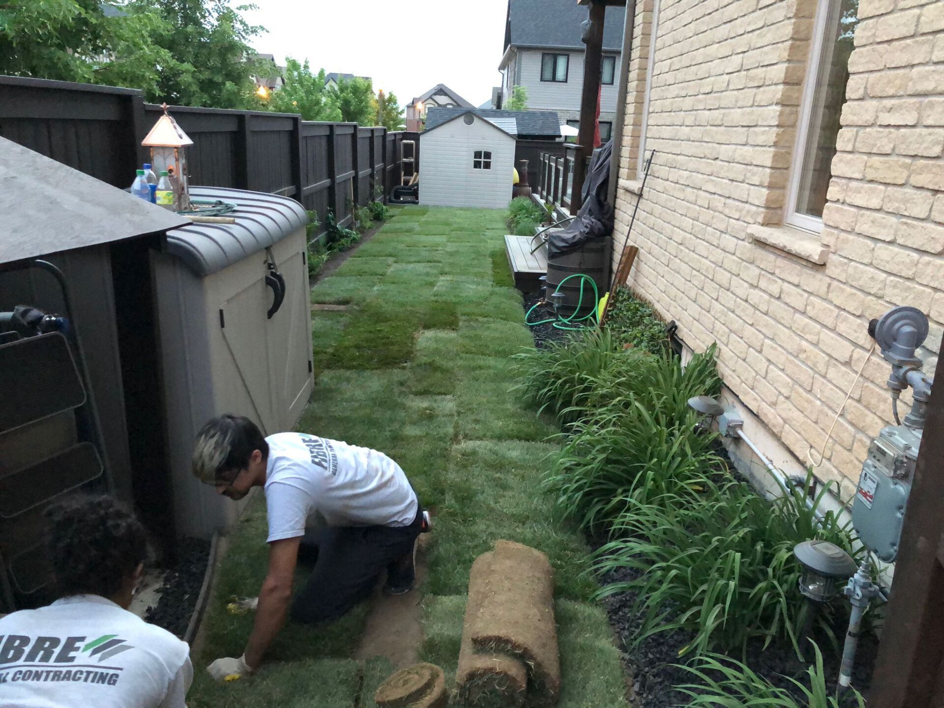 laying sod in Woodstock Ontario