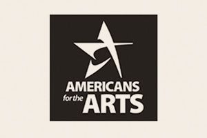 Americans for the Arts logo on a black square with a white star and text
