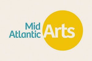Mid Atlantic Arts logo with teal text and a yellow circle behind “Arts”