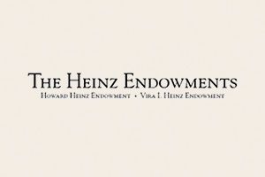 The Heinz Endowments logo on a light beige background