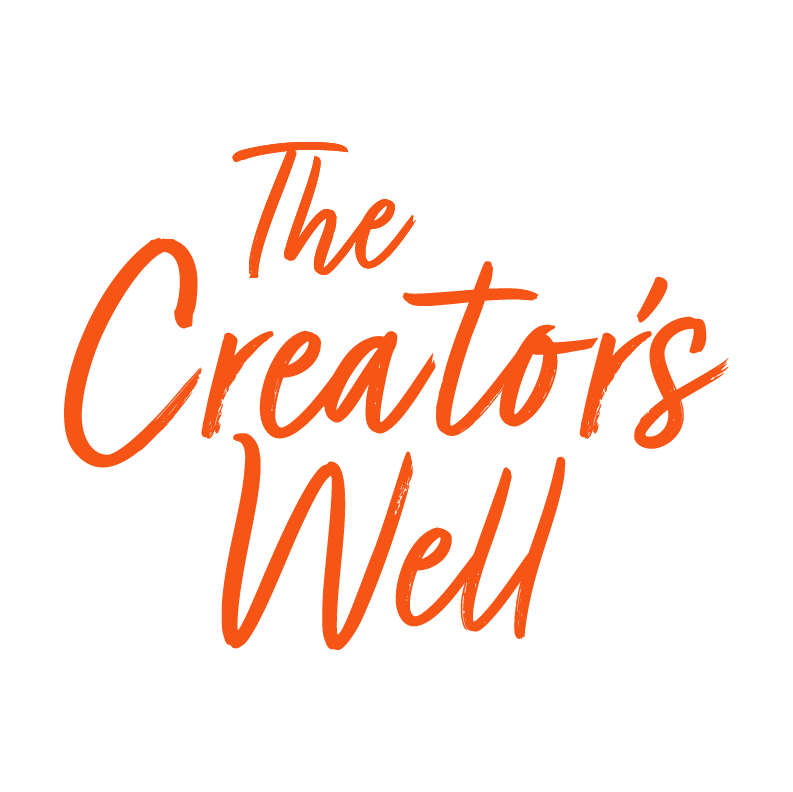 Pink logo with a whisk inside a spoon and the text “The Creator’s Well.”