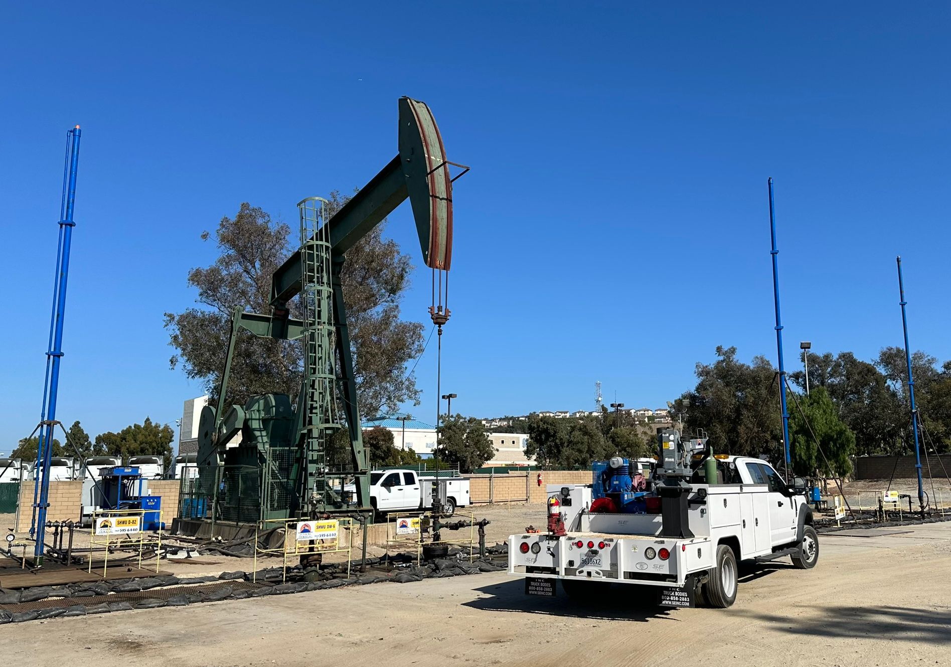 Multiple HRP Above Ground Cylinders in Signal Hill California,