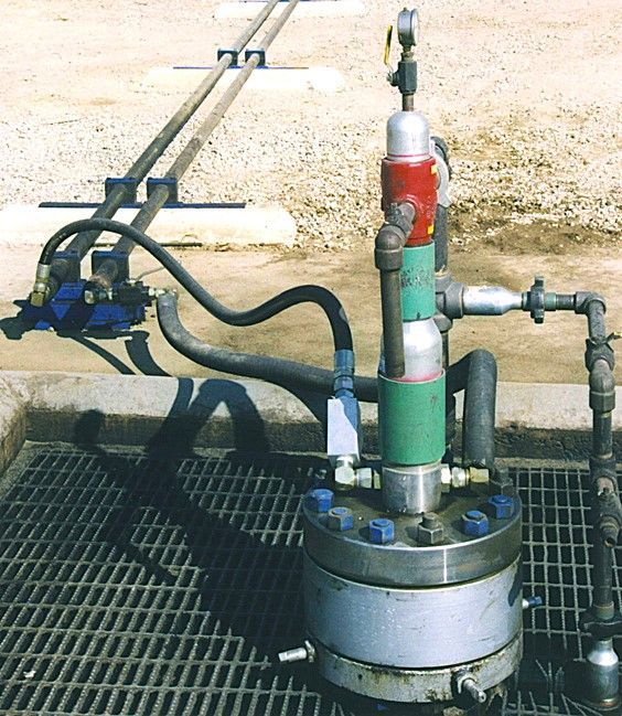 HRP Below Ground Cylinder in a residential neighborhood in Orange County, California