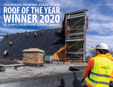 The colorado roofing association has named the Formula Roofing roof of the year winner for 2020