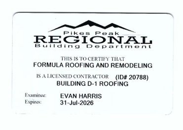 Pikes Peak Contractor License ID