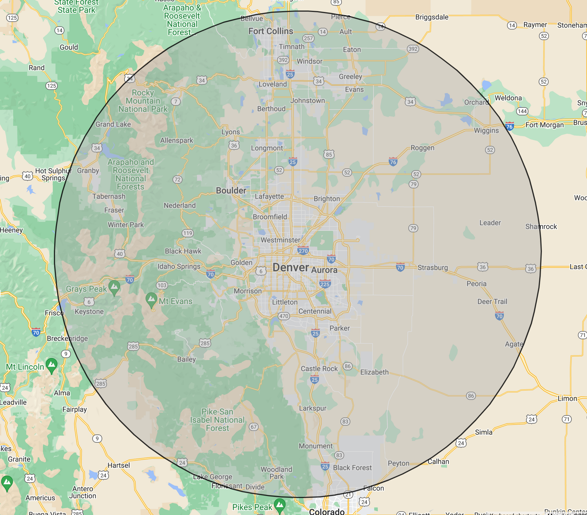 Services areas in Denver Colorado | Roofing Services