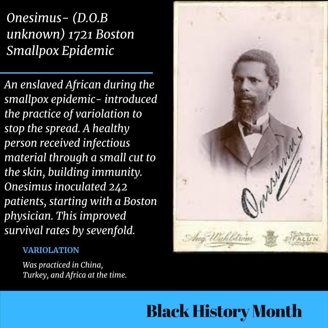 Black Medicine and Science Trailblazers Onesimus