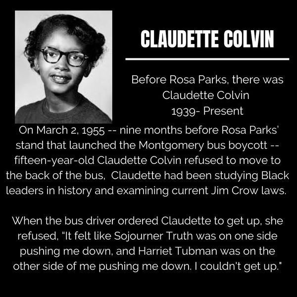 Black Trailblazers - Activists - Colvin