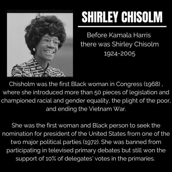 Black Trailblazers - Activists - Chisolm