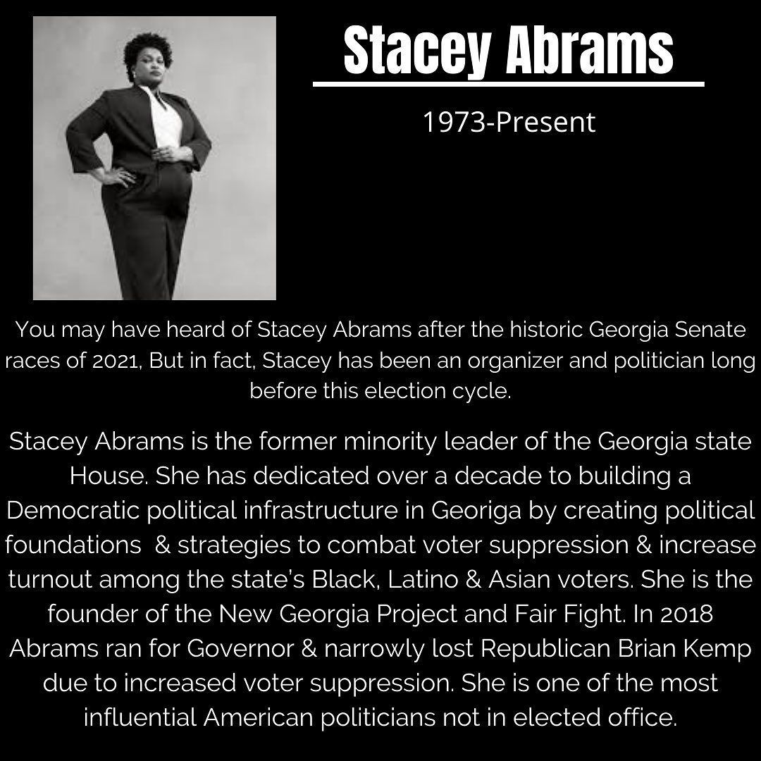 Black Trailblazers - Activists - Abrams