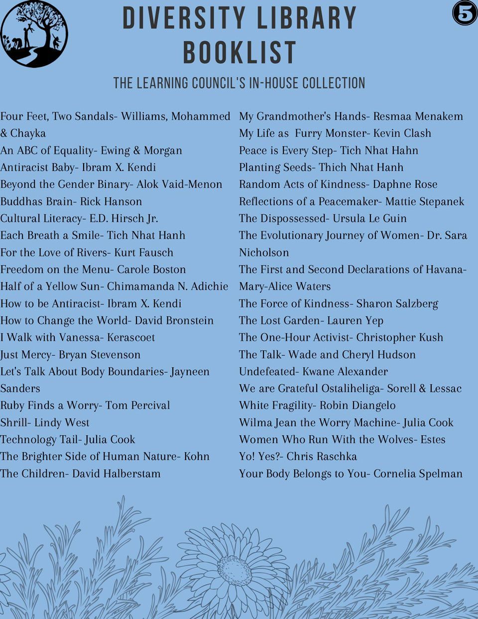 Diversity Library Booklist Image of fifth Diversity Library Booklist
