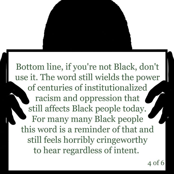 The N-Word bottom line