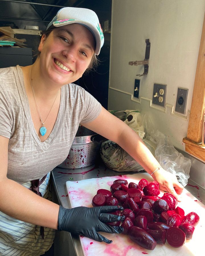 Prepping beets