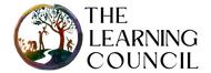 The Learning Council logo with a tree and animal silhouettes in a circular design