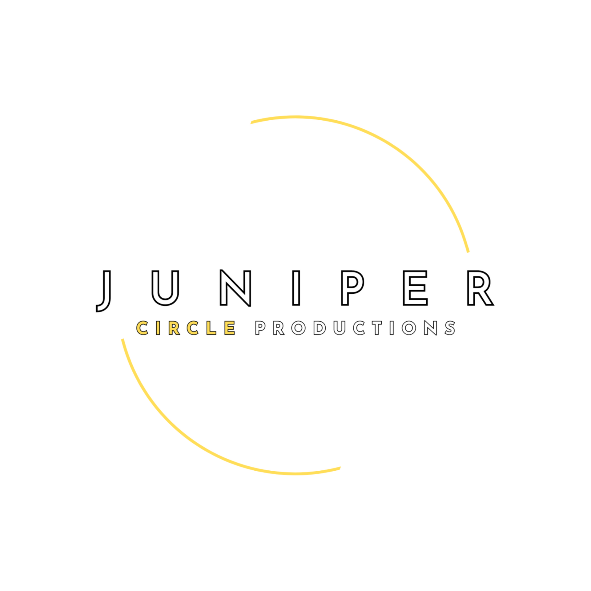 JUNIPER Circle Hypnotherapy logo with gold crescent arcs on a white background