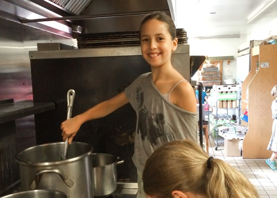 Image of girl preparing lunch