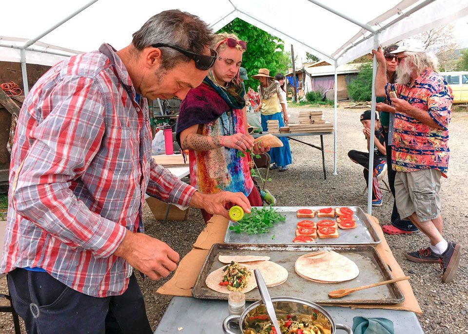 Solar Cooker Workshop lunch