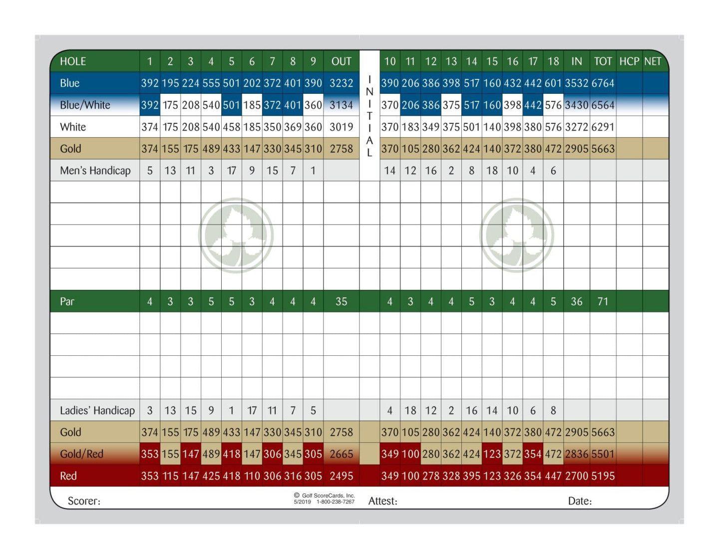 Color-coded calendar grid with green, blue, and red rows and numbered cells across the month