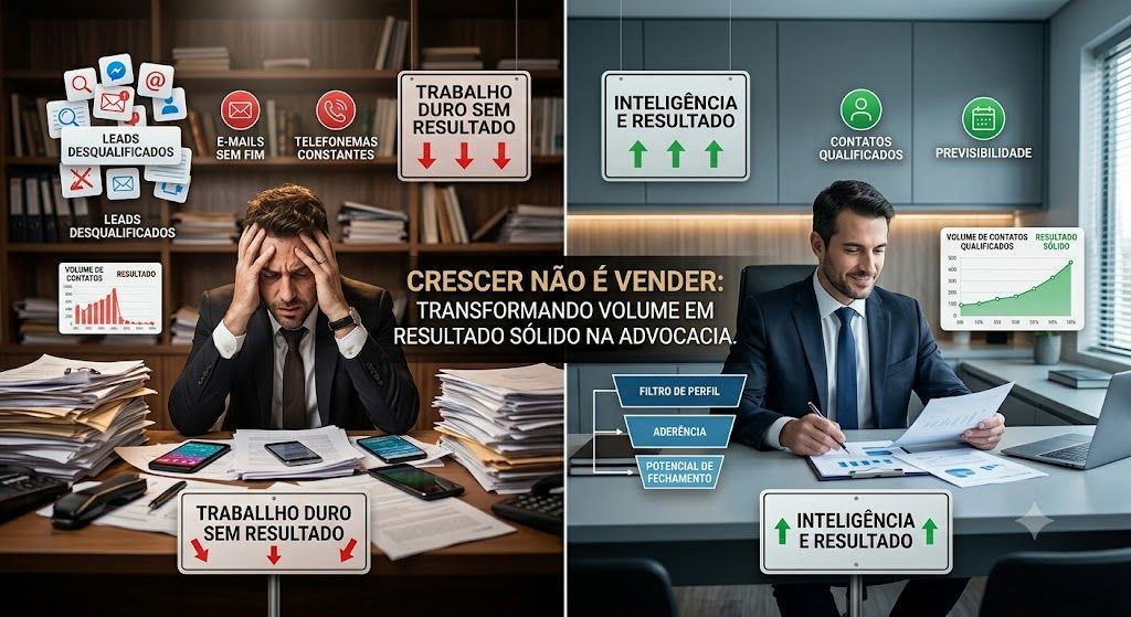 Escritório jurídico analisa contatos e leads qualificados para crescer com mais previsibilidade Escritório jurídico analisa contatos e leads qualificados para crescer com mais previsibilidade