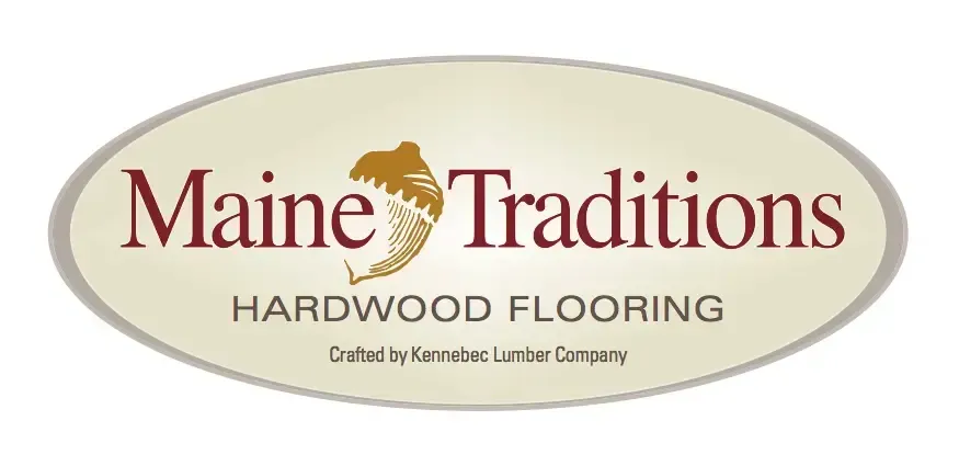 Maine traditions hardwood flooring logo on a white background
