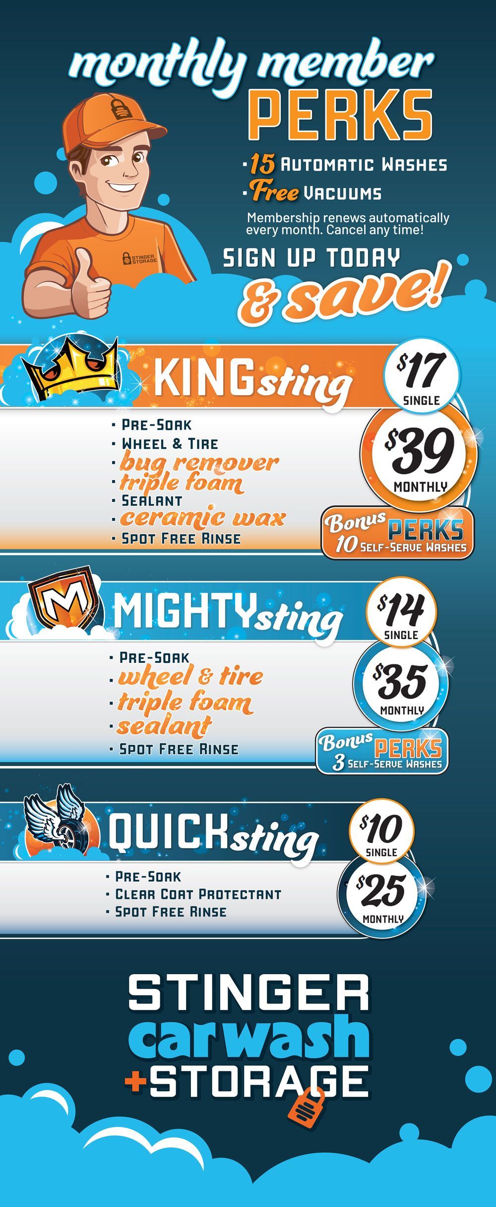 Car wash promotion ad featuring 