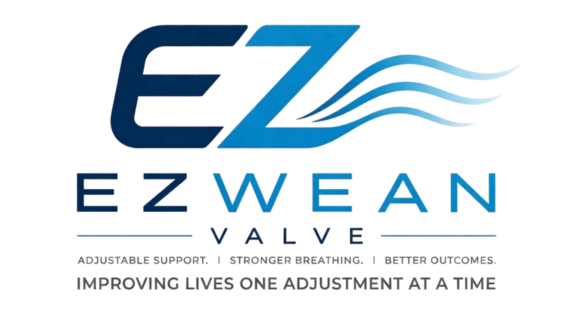 EZWean Value logo in blue and teal with tagline “Improving lives one adjustment at a time”