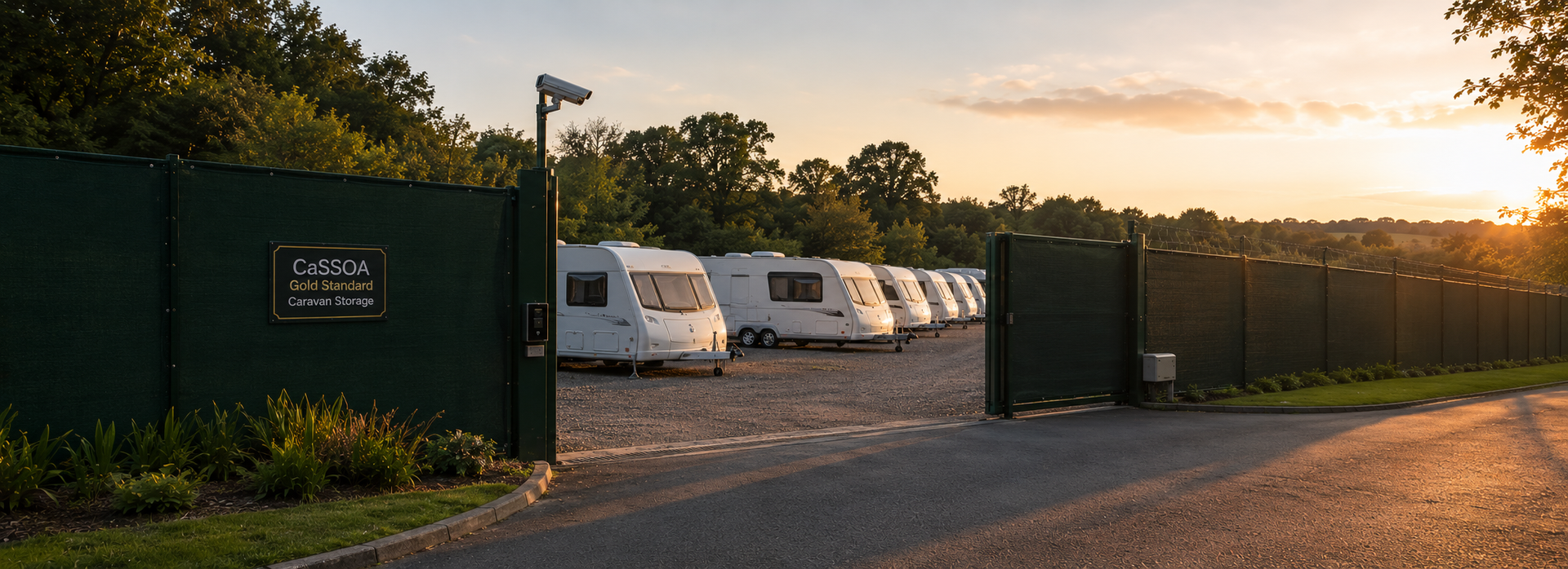 CaSSOA Gold Standard Caravan Storage Facility | Suffolk Caravans near Ipswich