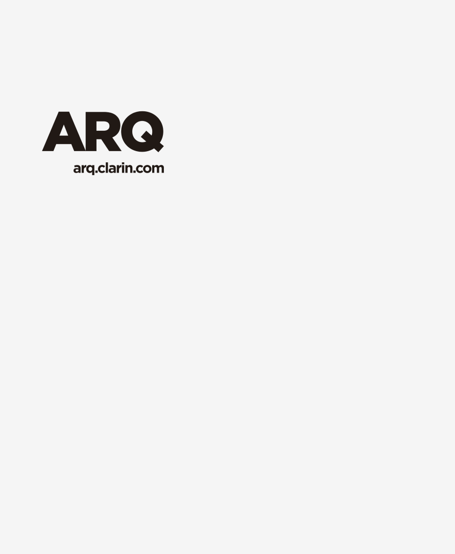 El logo de arq está sobre un fondo blanco.