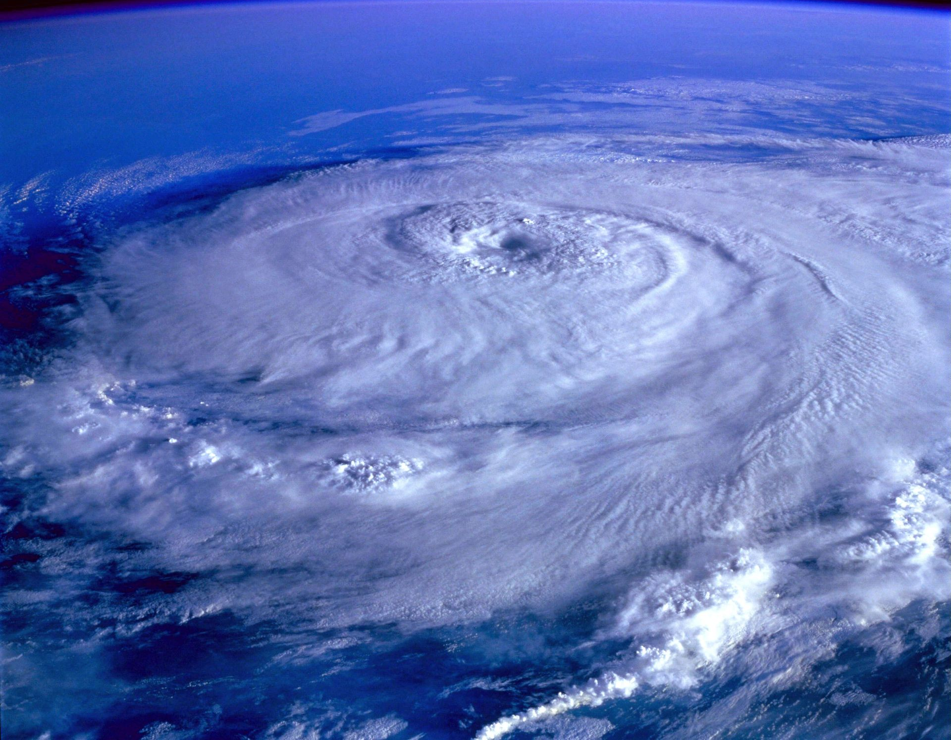Hurricane image from space