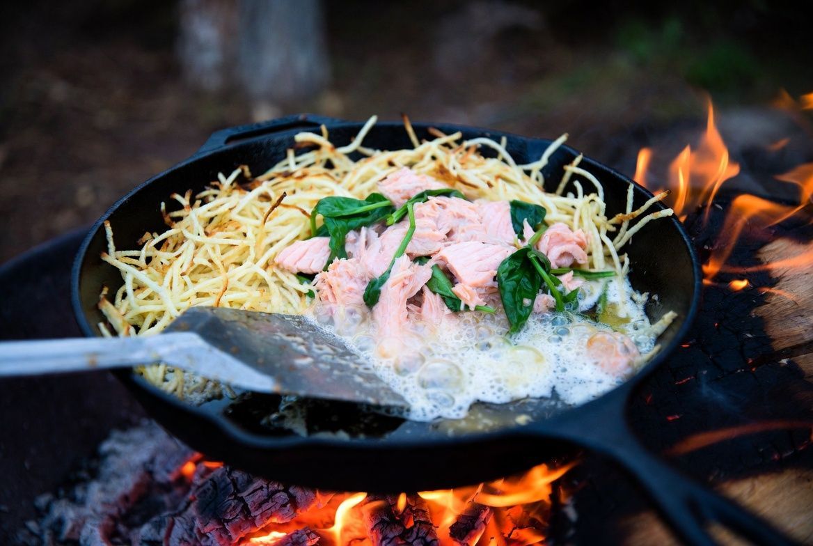 Salmon & Potato Hash (Open Fire)