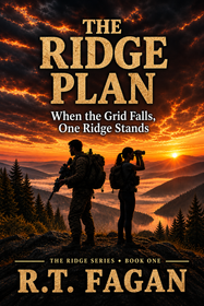 The Ridge Plan, When the Grid Falls, One Ridge Stands book cover. Book by R.T. Fagan