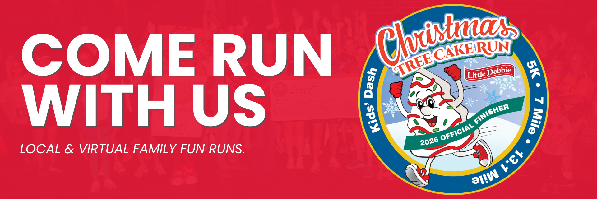 come run with us banner