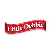 The little debbie logo is a red ribbon on a white background.