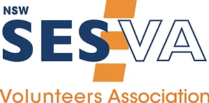 The logo for the nsw ses va volunteers association