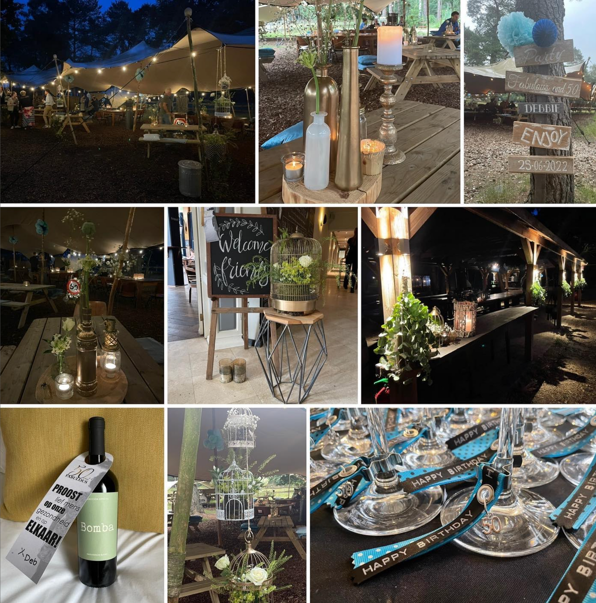 elzemarie birthday party styling welkomstbord gezellig feestje 