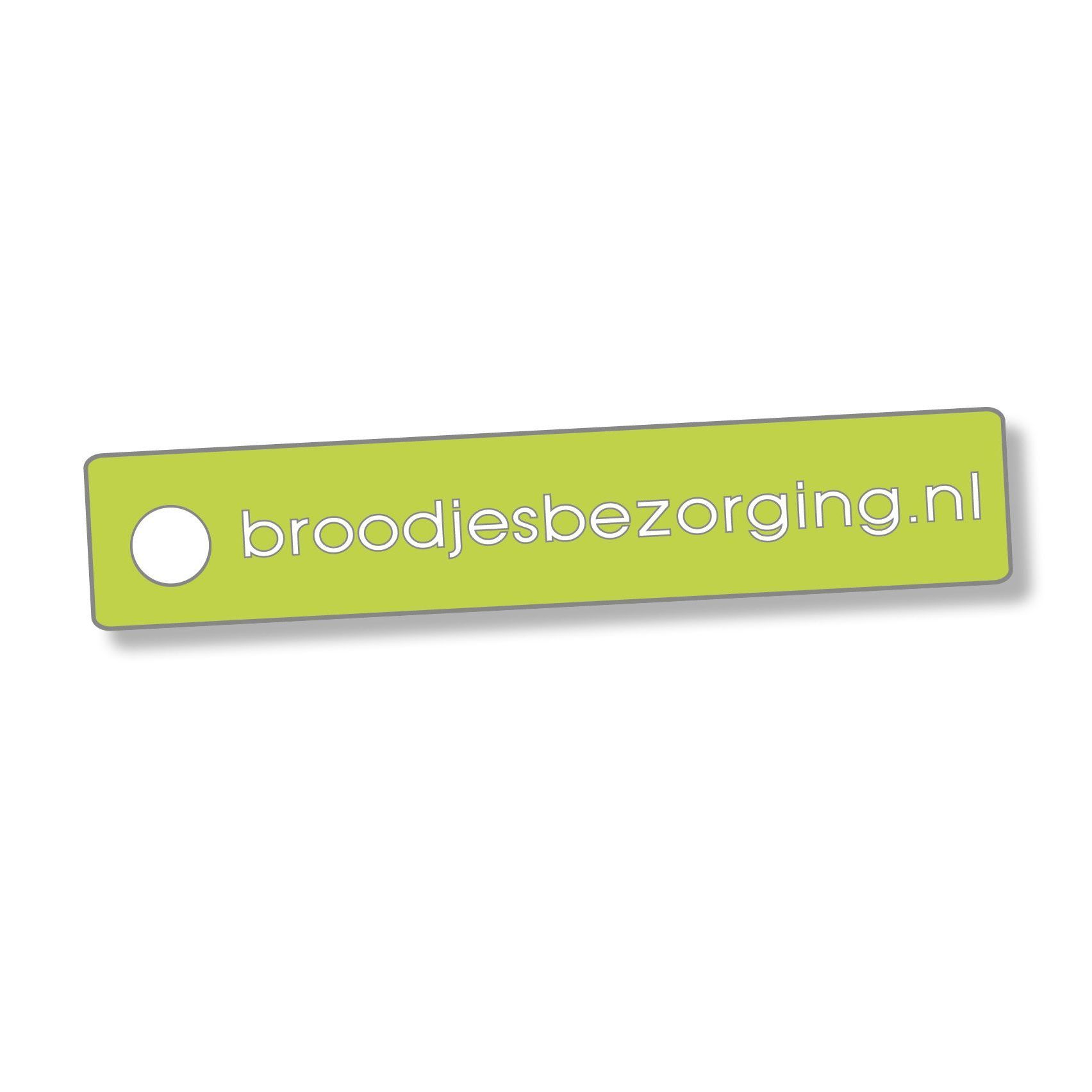 Groene banner met het websiteadres 