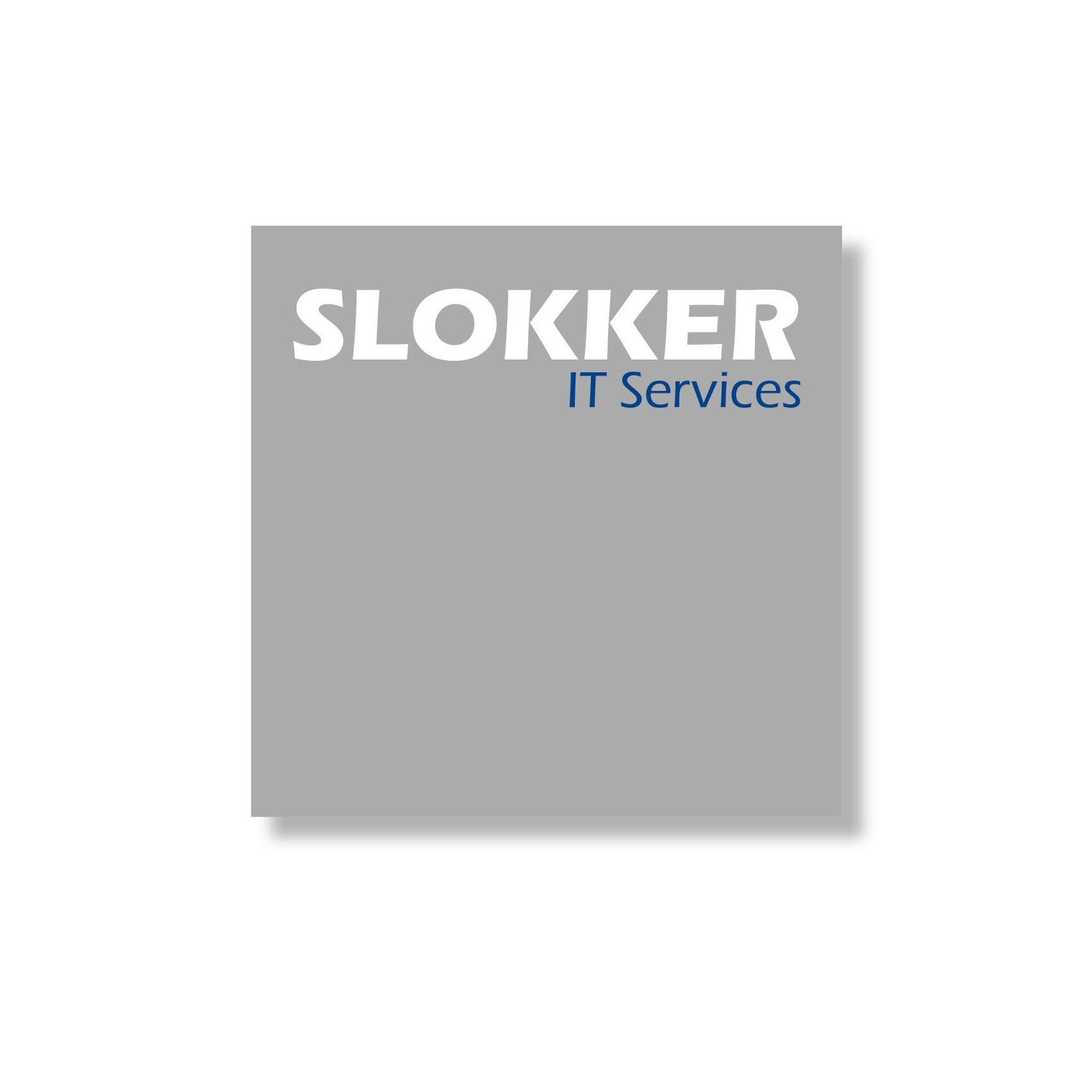 Logo voor Slokker IT Services, met de naam in wit en 