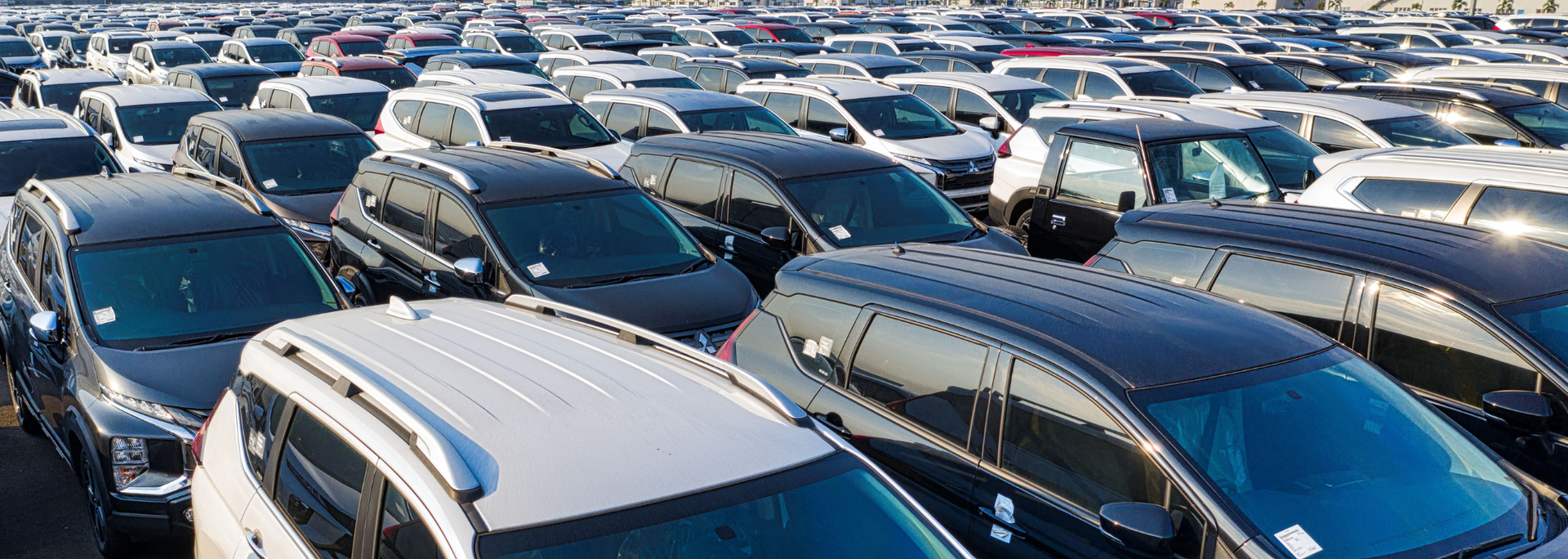 Picture of many cars parked.