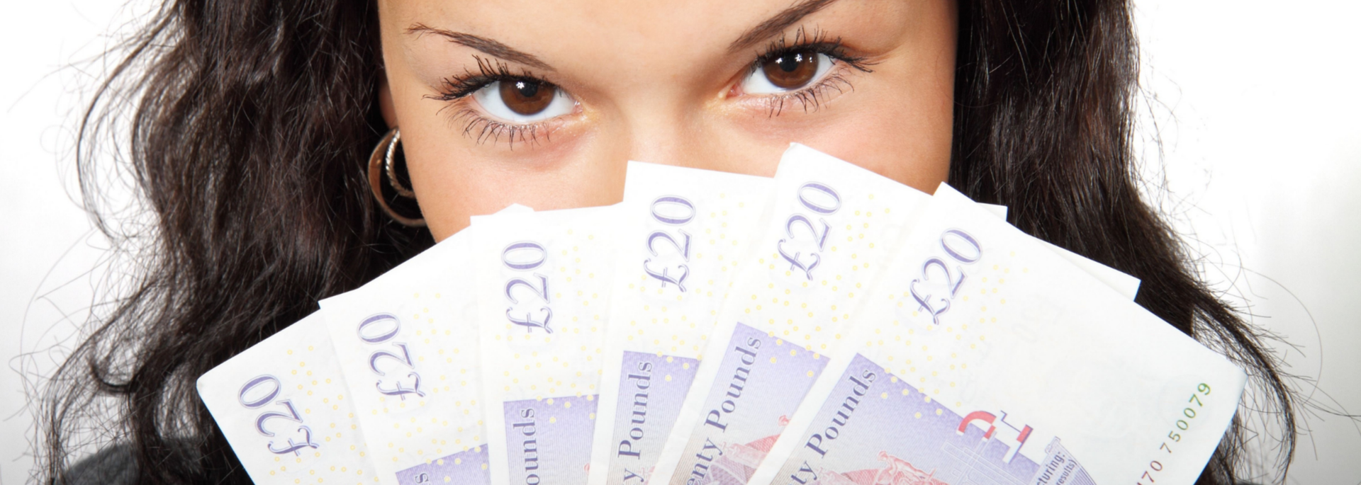 Picture of someone looking at us over money. 