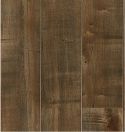 Un gros plan d'un parquet avec un grain et une texture.