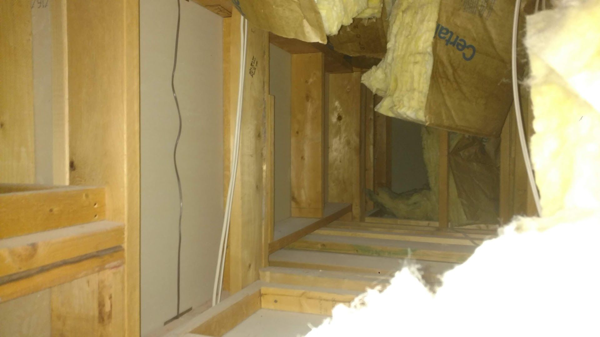 Failed Drop Soffit Insulation failed-air-barrier-fiberglass-batting-insulation-inspection-Peoria-AZ-Sharp-Home-Solutions-Peoria-AZ