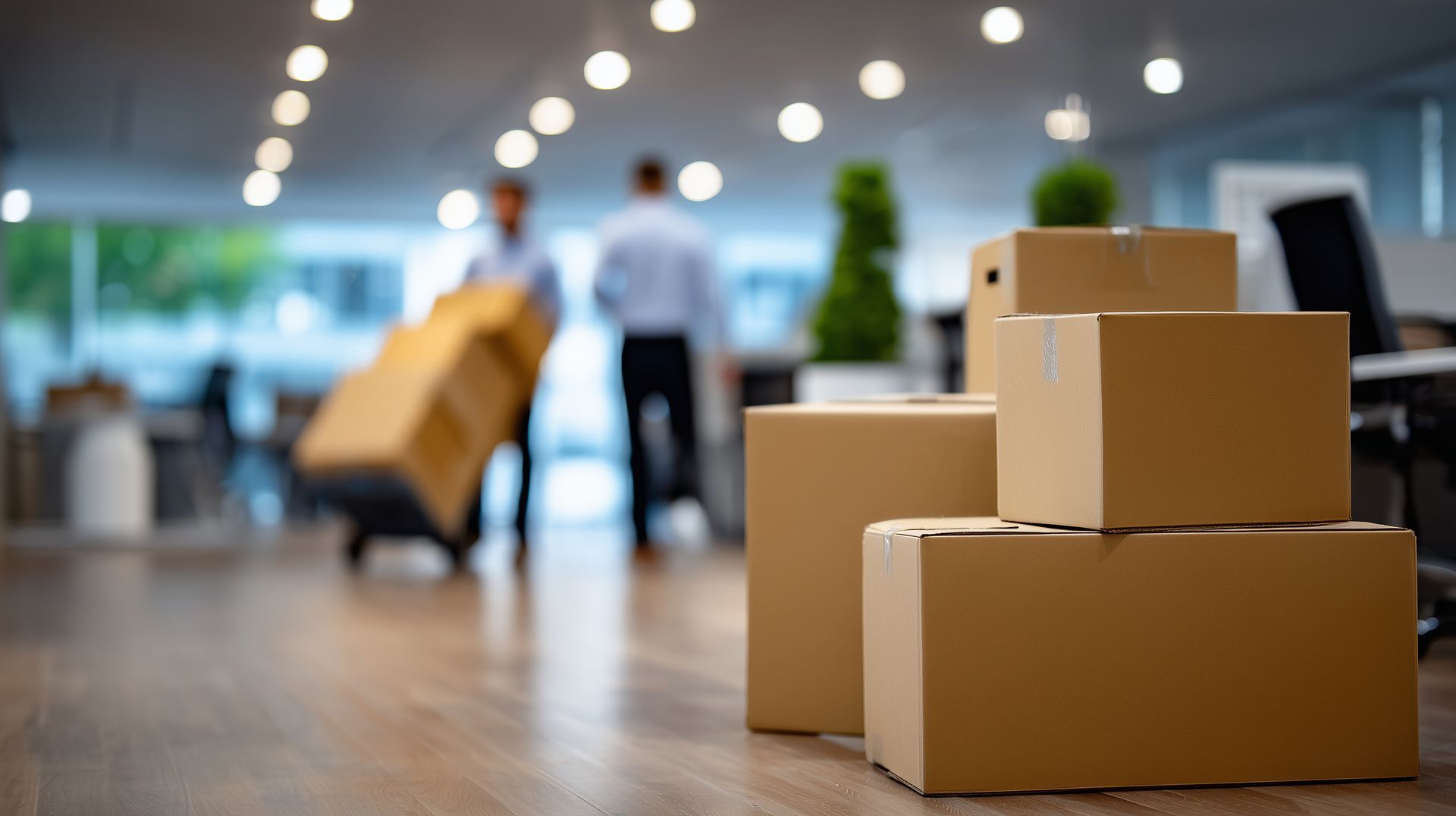 office workers coordinating while movers lift filing cabinets, cardboard boxes office workers coordinating while movers lift filing cabinets, cardboard boxes