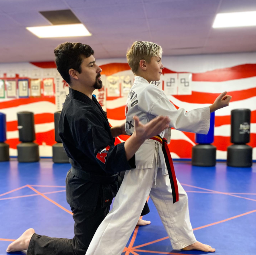 Kids Taekwondo class at Olford's ATA in Lufkin