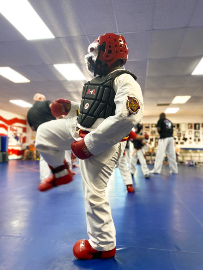 Adults Taekwondo class at Olford's ATA in Lufkin