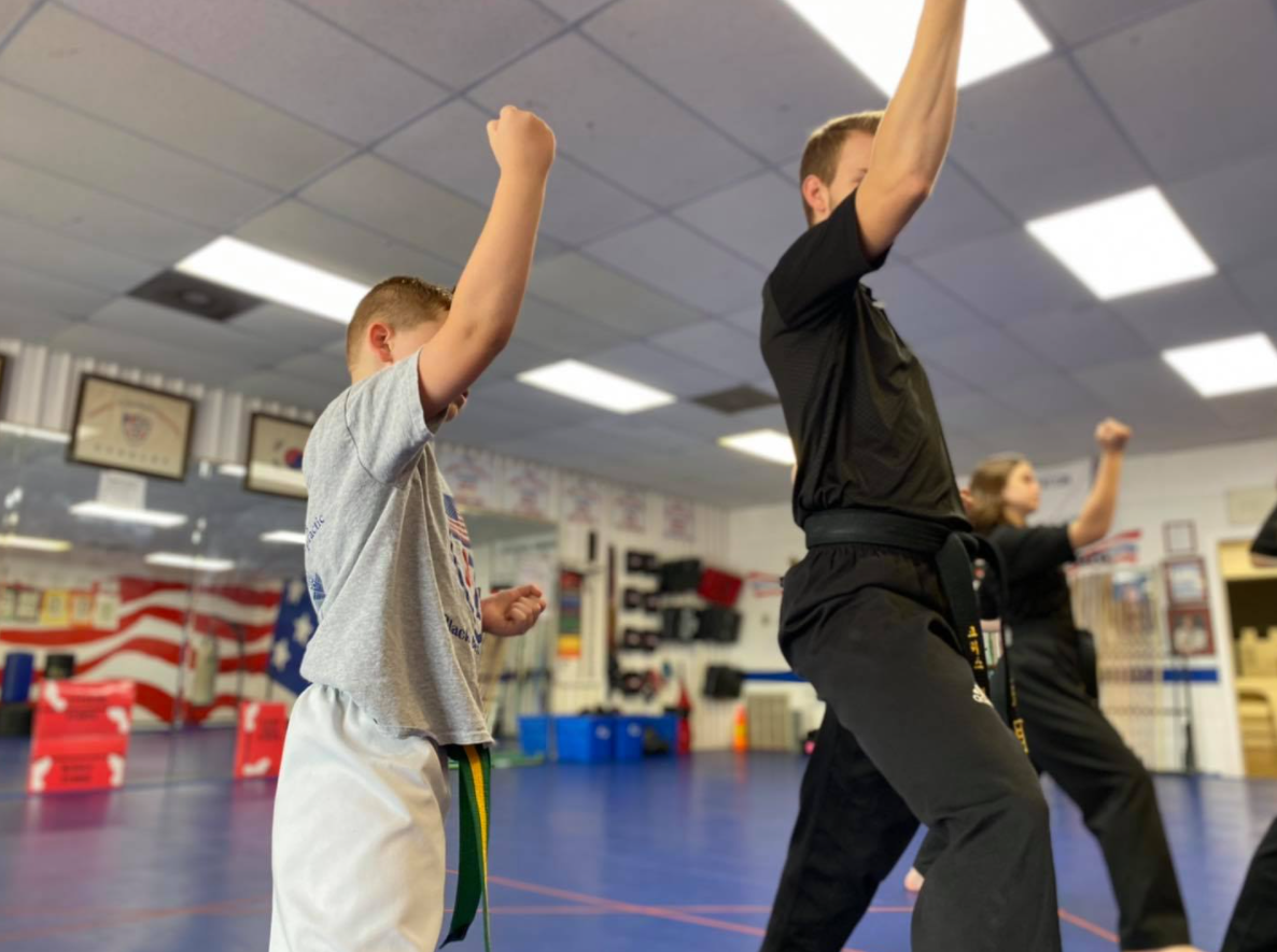 Kids Taekwondo class at Olford's ATA in Lufkin