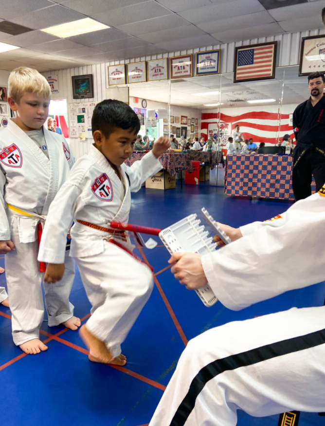 Kids Taekwondo class at Olford's ATA in Lufkin