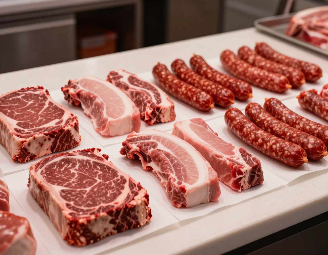 Fresh cuts at the Mundo Latino butcher counter in Avon, Colorado