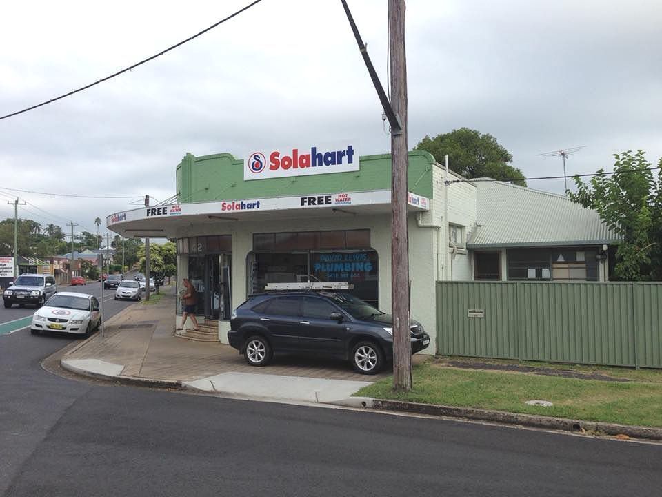 A Car is Parked in Front of a Salahart Store — David Lewis Solahart in Goonellabah, NSW