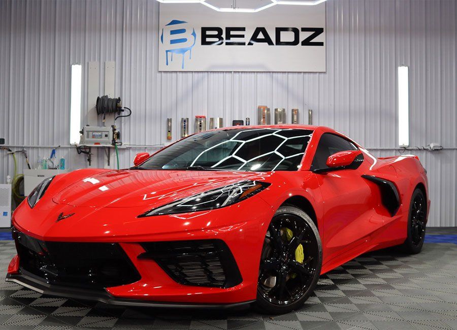 luxury car with ceramic coating